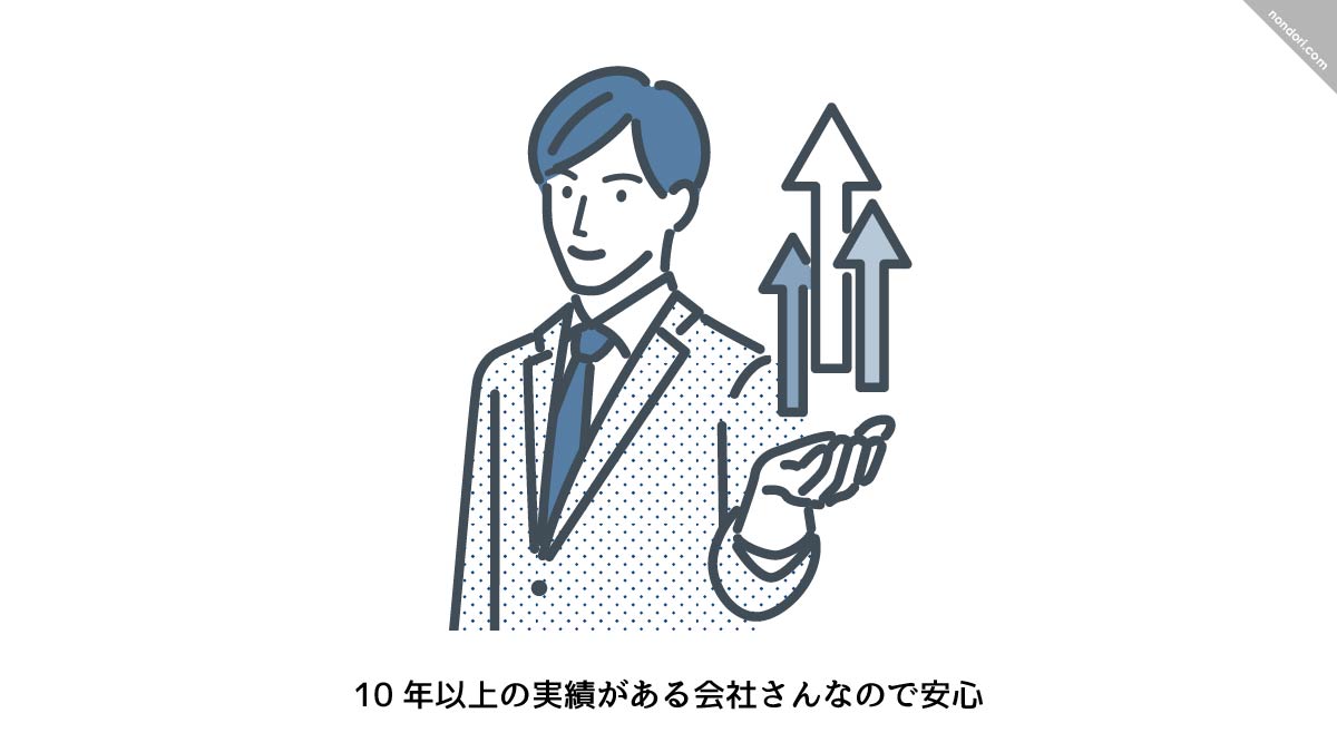 10年以上の実績