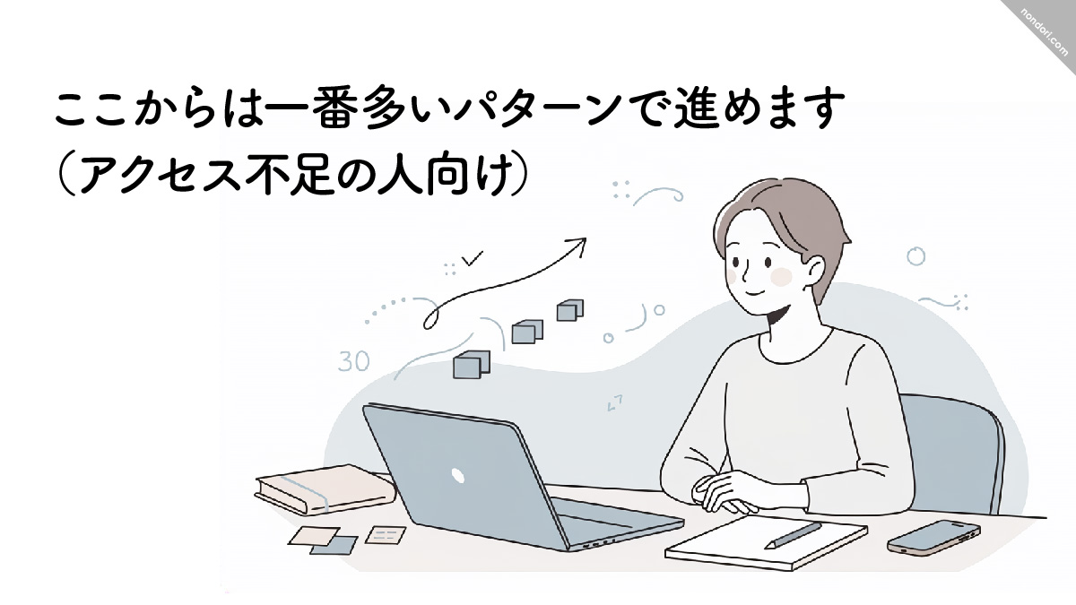 アクセス不足向け