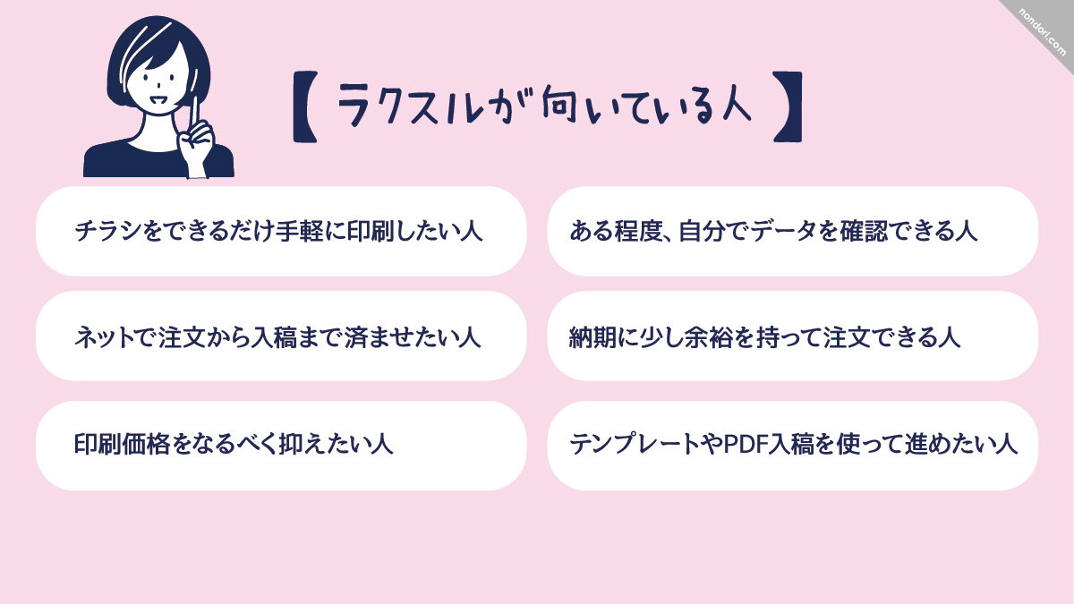 ラクスルの向いている